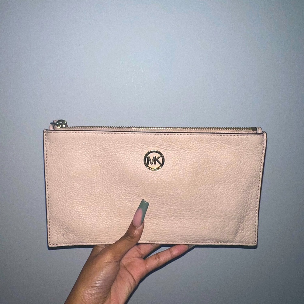 Michael Kors Wristlet- Beige